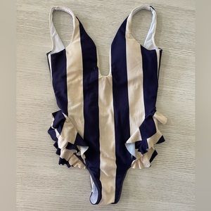 Paper London Wonderlust Swimsuit Navy Stripe Medium